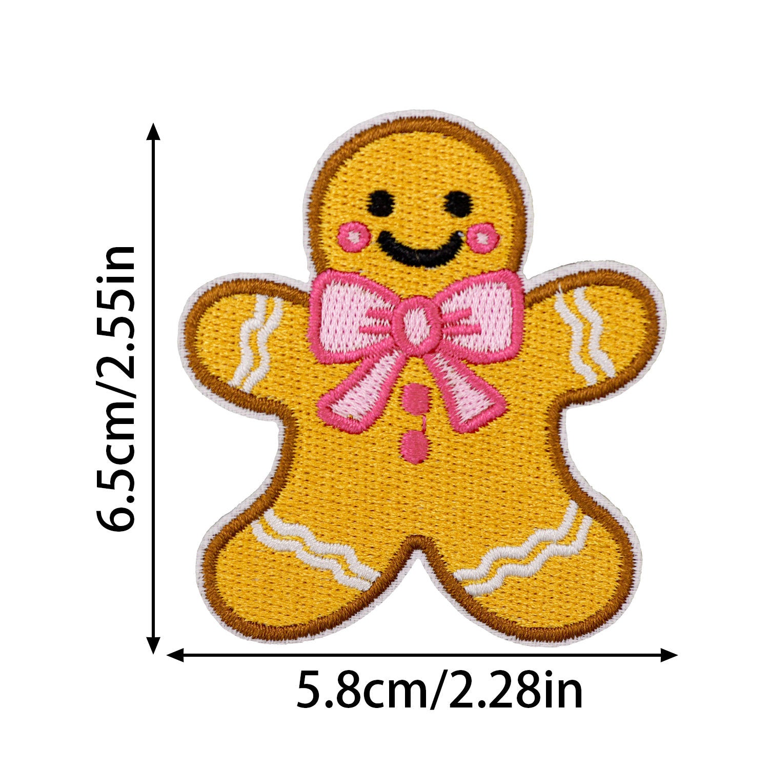 Wholesale Pink Christmas Series Embroidered Patch